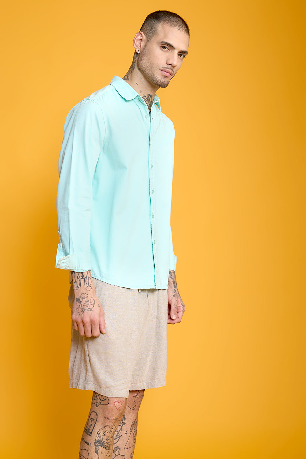 Easy Twill Mint Men's Regular Fit Shirt
