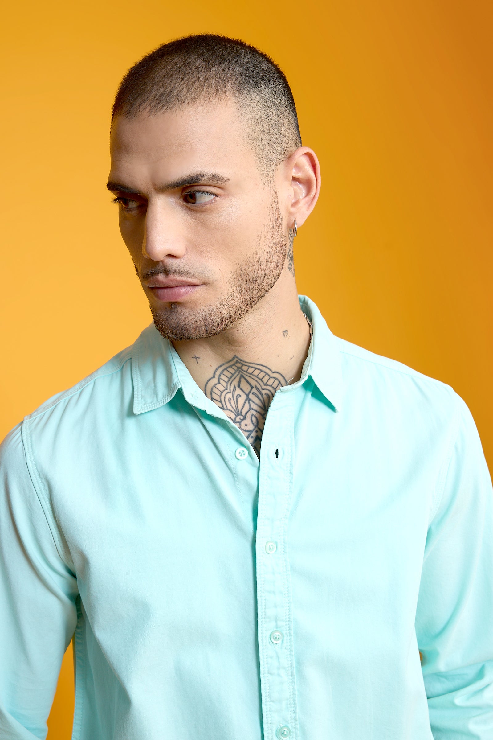 Easy Twill Mint Men's Regular Fit Shirt