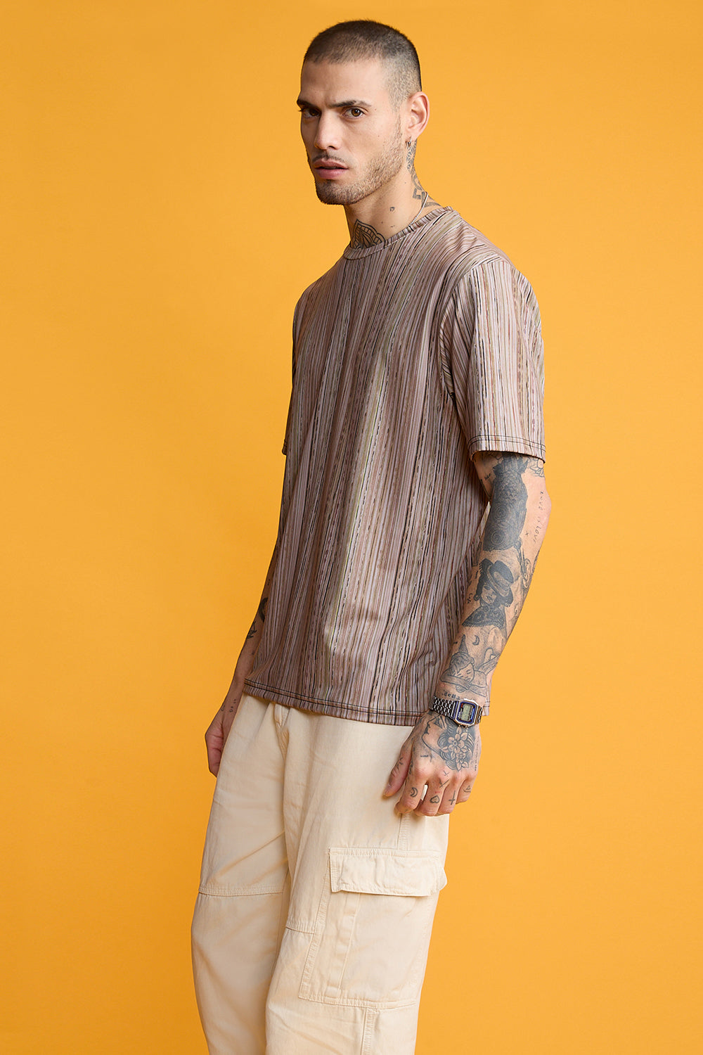 Printed Men's T-Shirt- Earthy