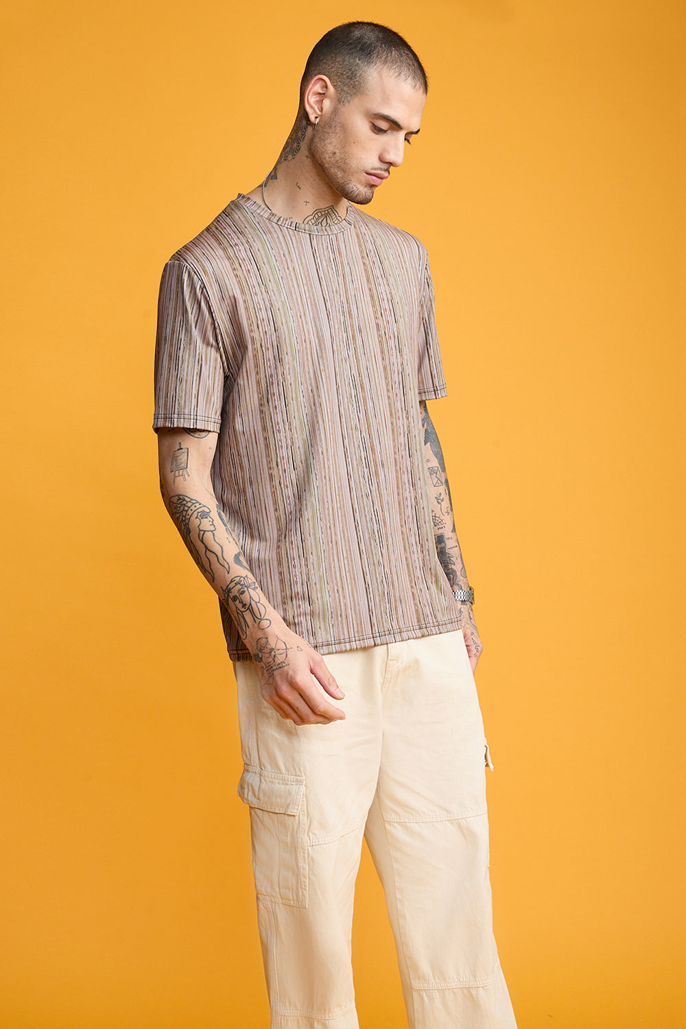 Printed Men's T-Shirt- Earthy