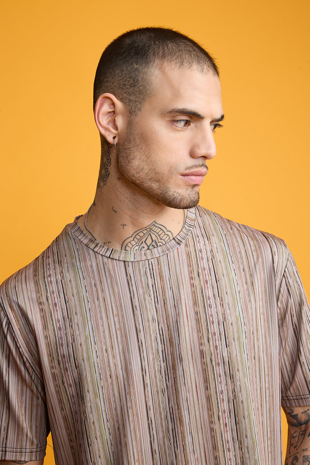 Printed Men's T-Shirt- Earthy