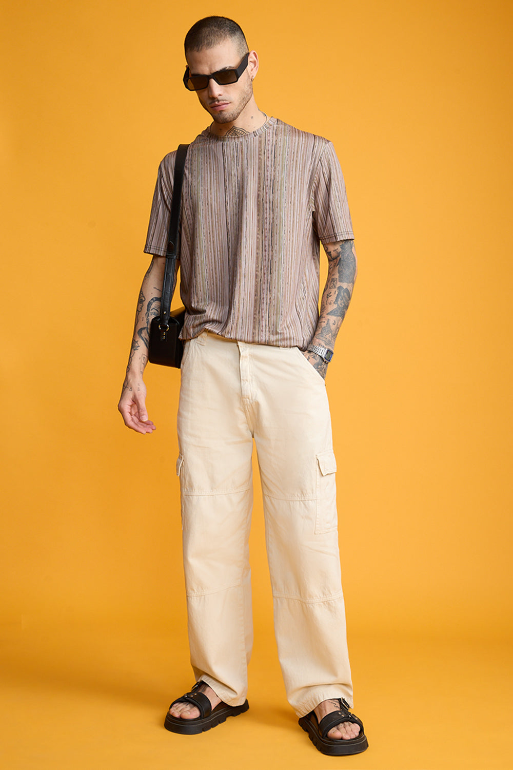 Printed Men's T-Shirt- Earthy