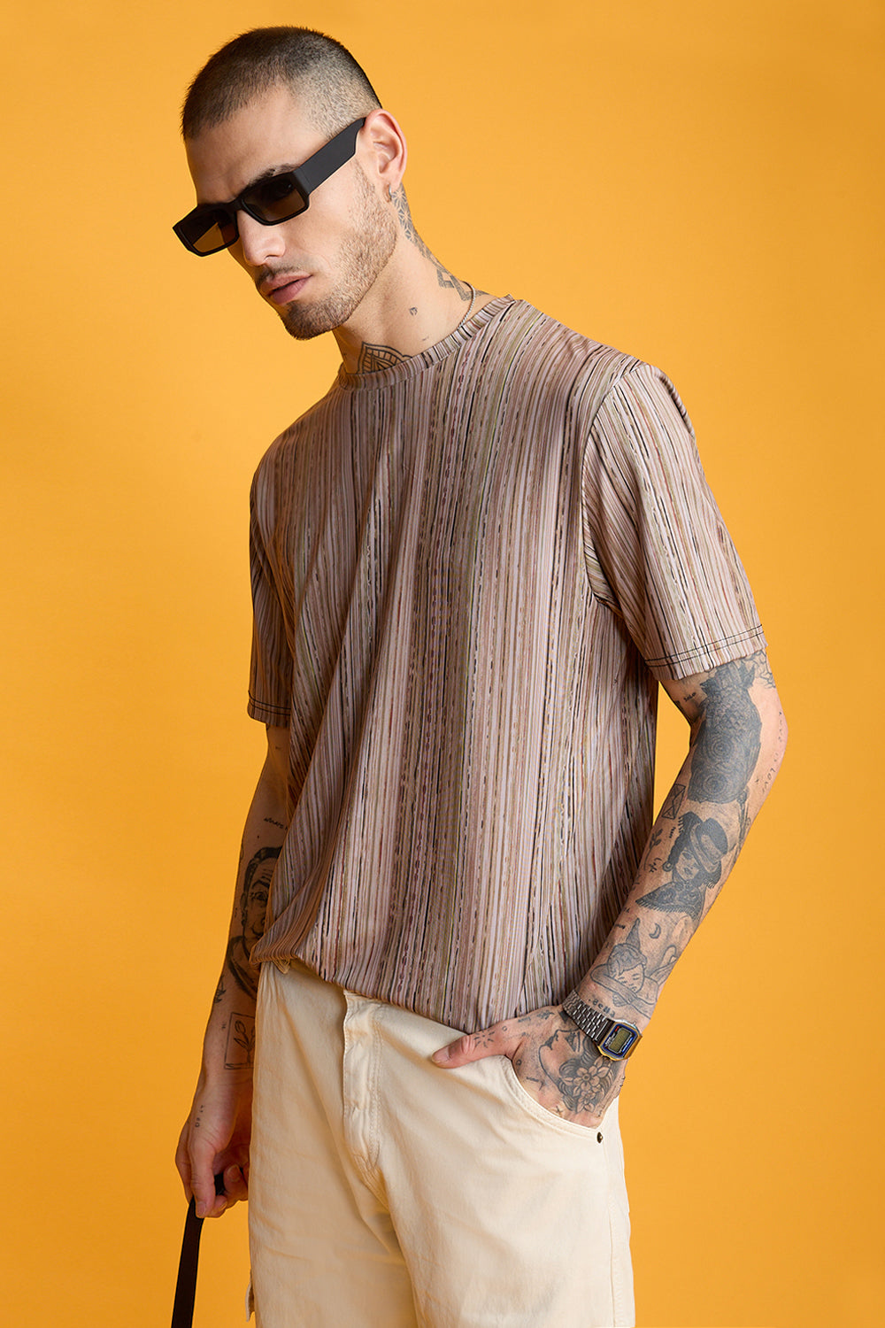 Printed Men's T-Shirt- Earthy