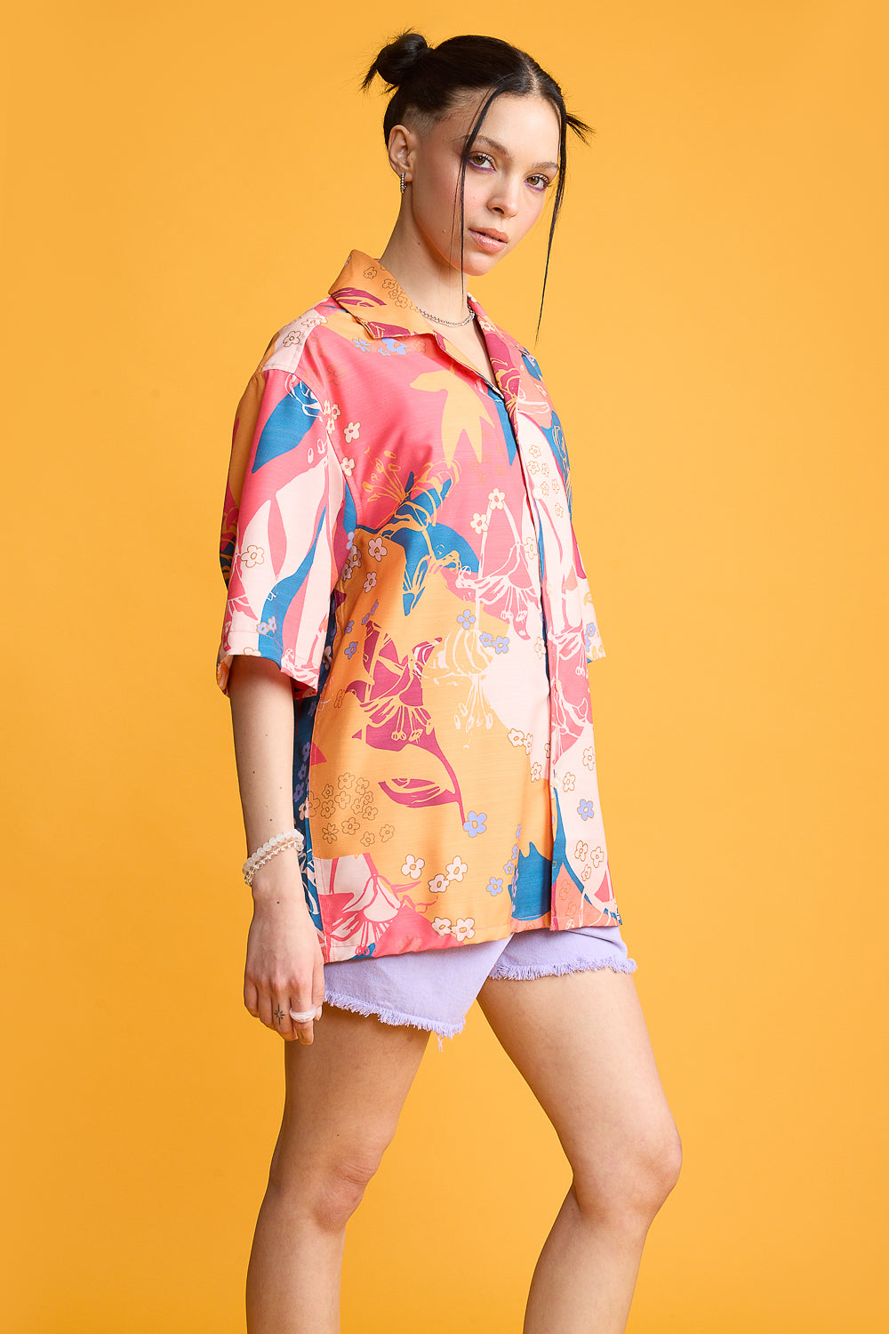 Wreathed Print Women's Resort Shirt