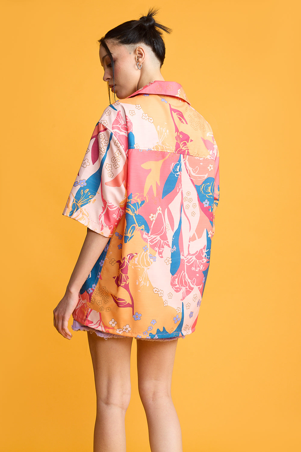 Wreathed Print Women's Resort Shirt