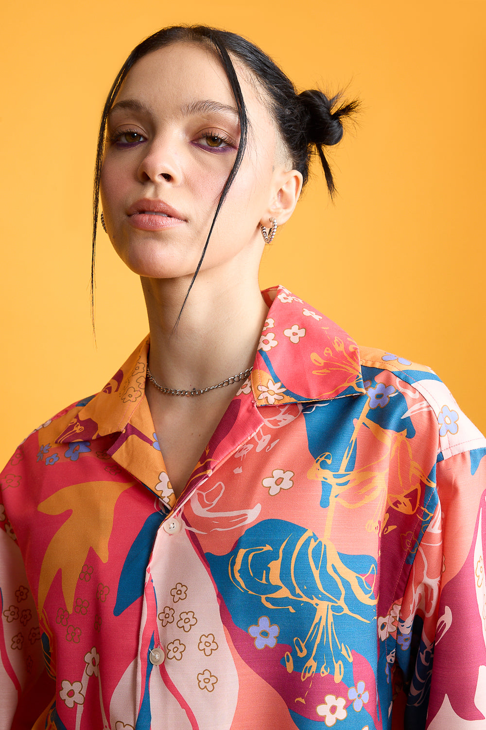Wreathed Print Women's Resort Shirt