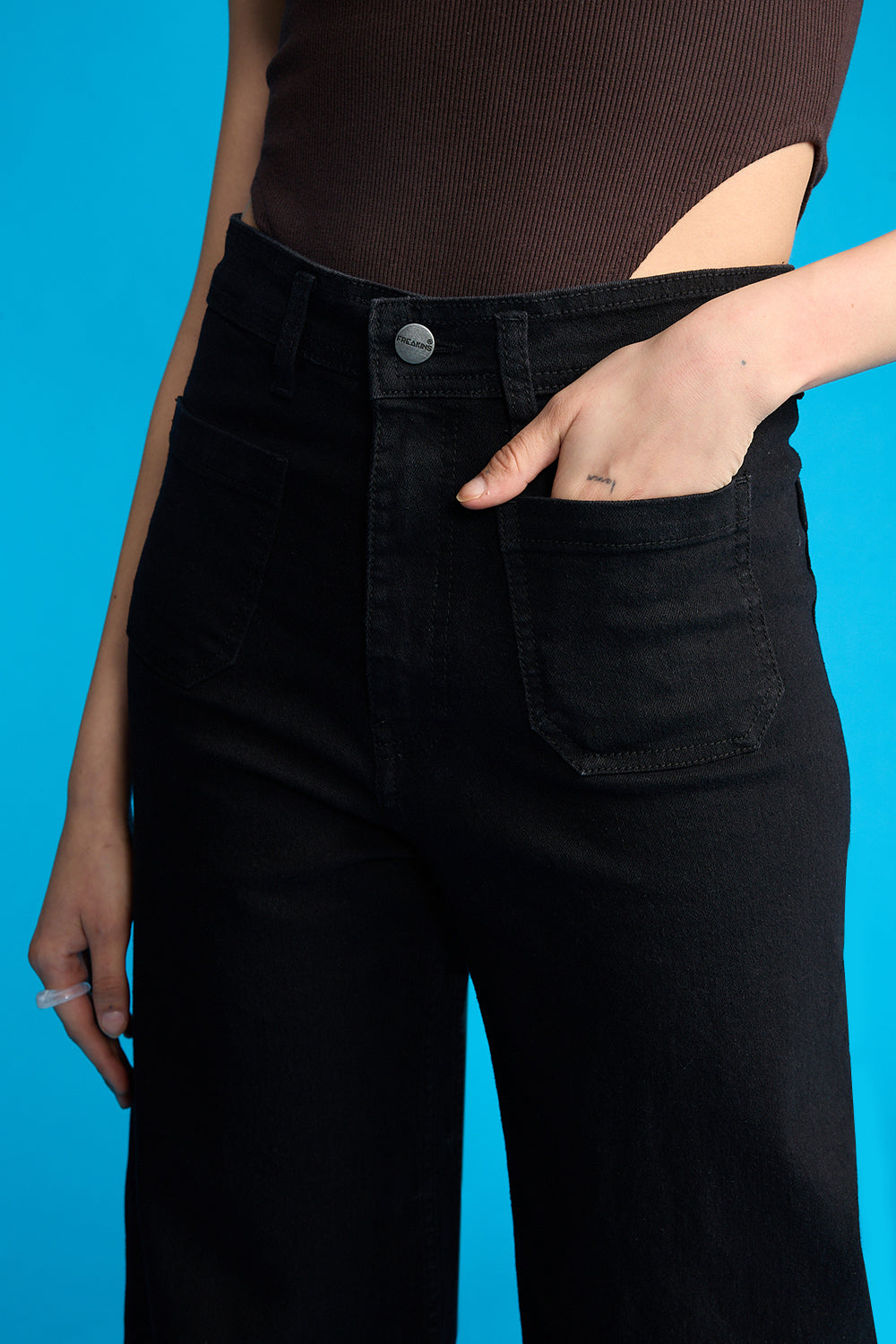 Marine Fit Black Denims