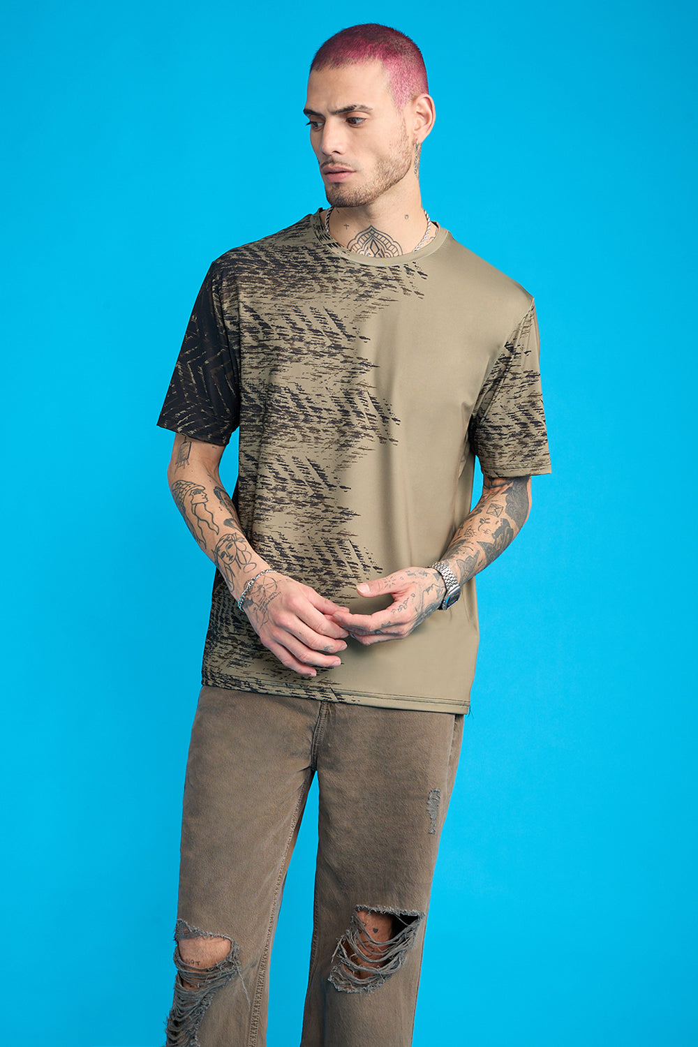 Printed Men's T-Shirt- Forward