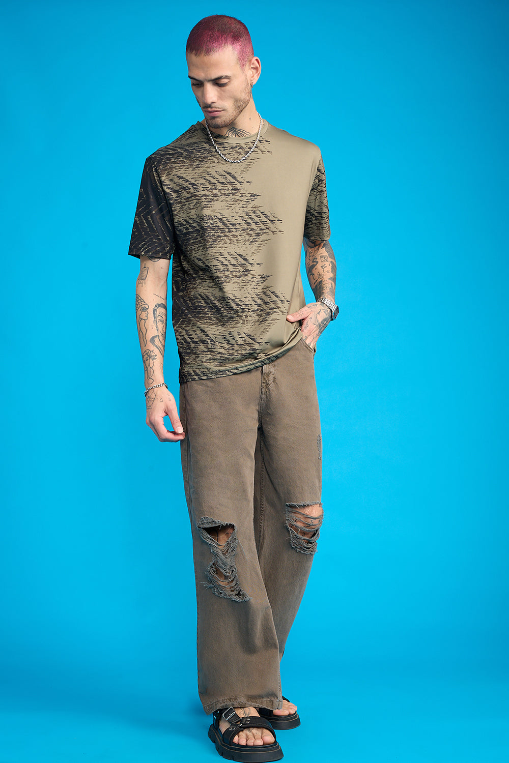 Printed Men's T-Shirt- Forward