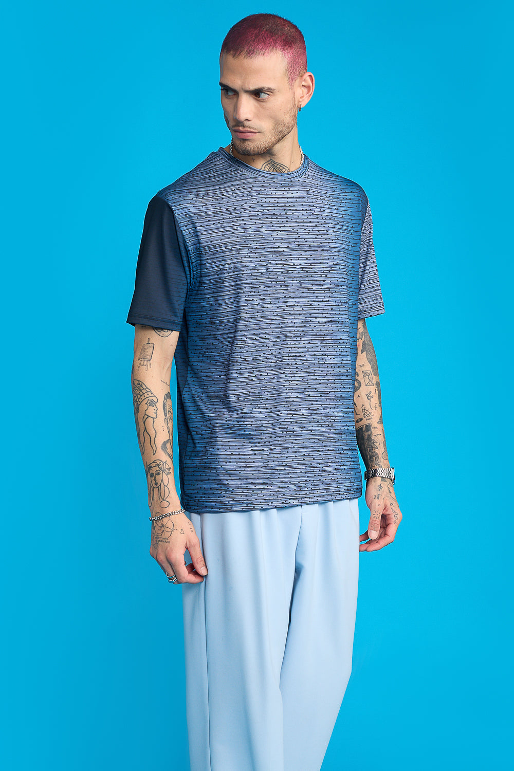 Printed Men's T-Shirt-Slender Man