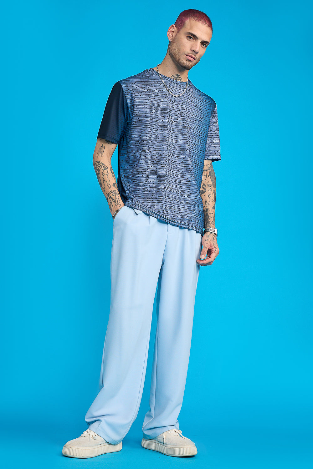 Printed Men's T-Shirt-Slender Man