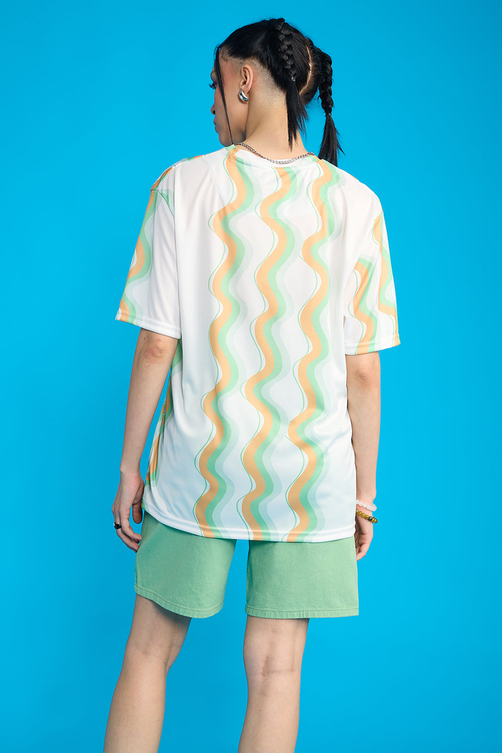 Printed Women's T-Shirt- Waves