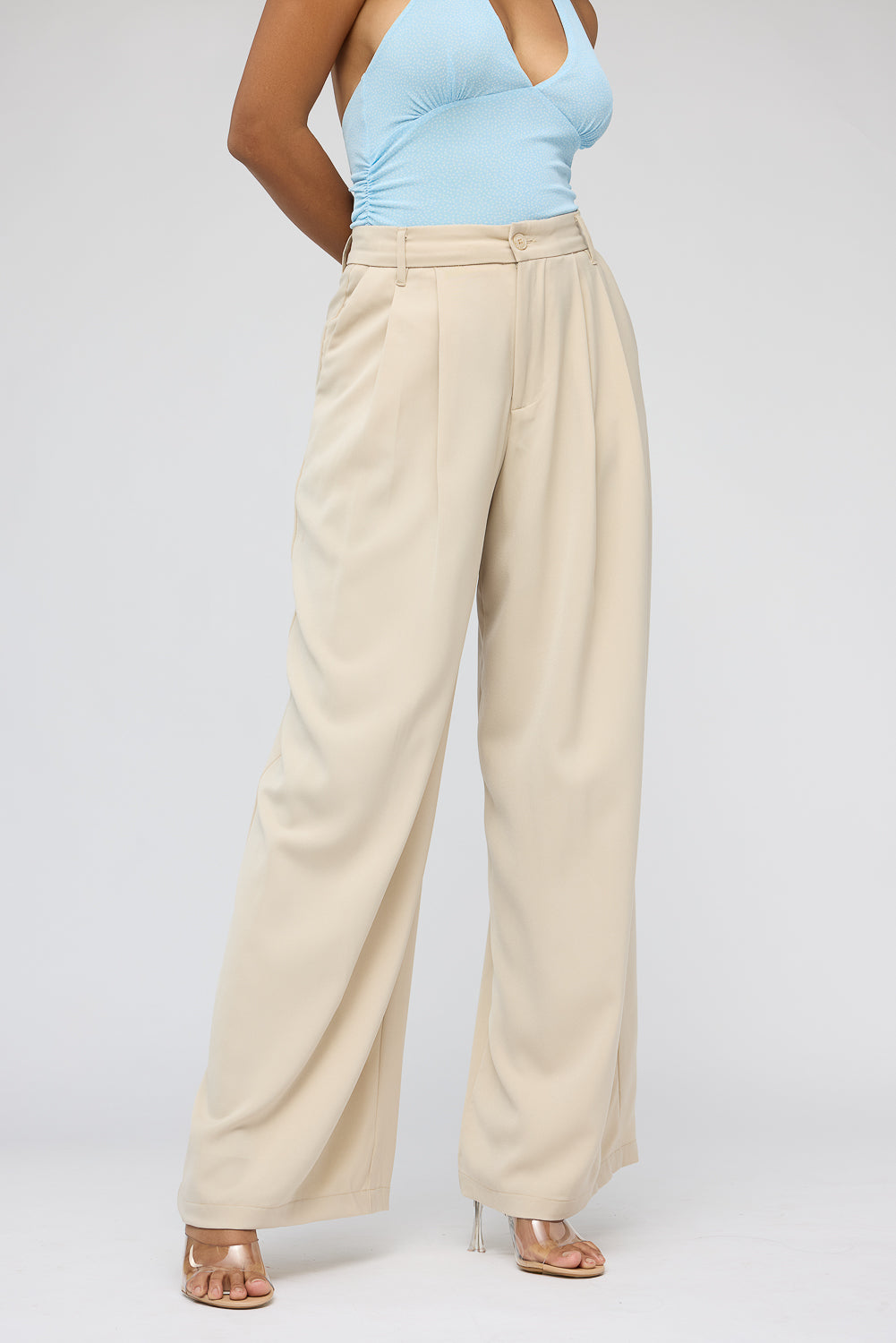 Soft Caramel Women's Super Flared Korean Pants