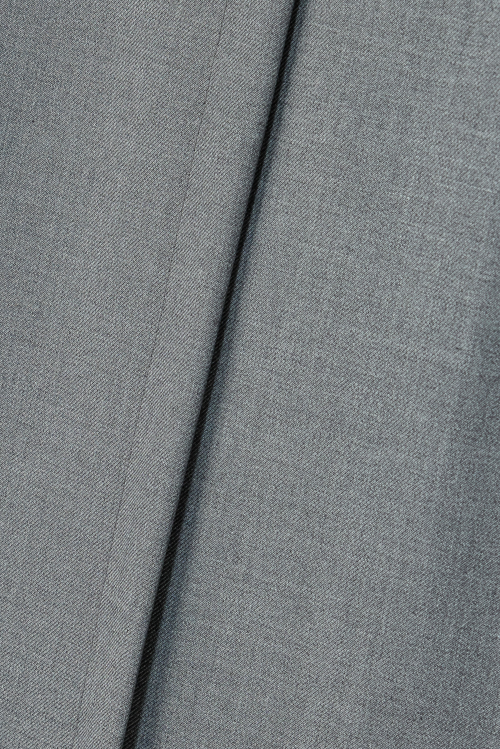 Slubbed Grey Front Slited Women's Flare Korean Pants