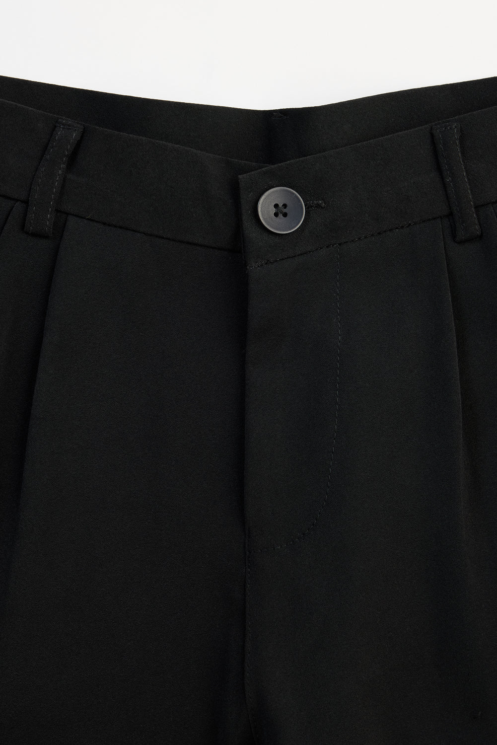 Midnight Run Double Pleated Women's Straight Korean Pants