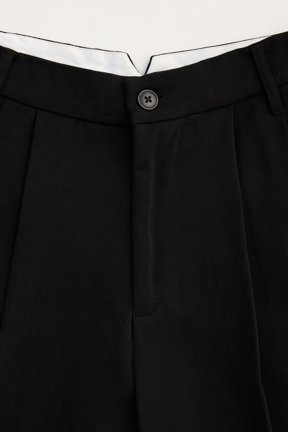 Black Women's Baggy Wide Formal Korean Pants