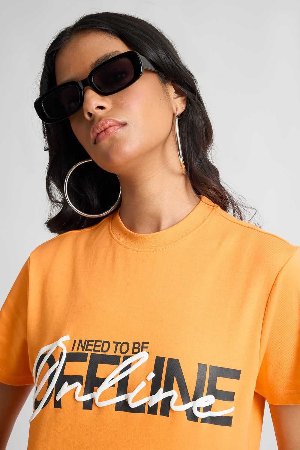 Orange Online/Offline T-shirt