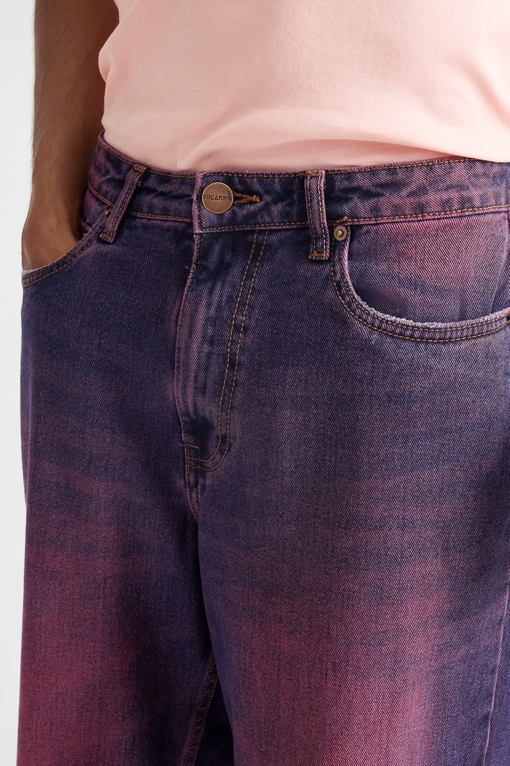 Purple Men's Straight Jeans