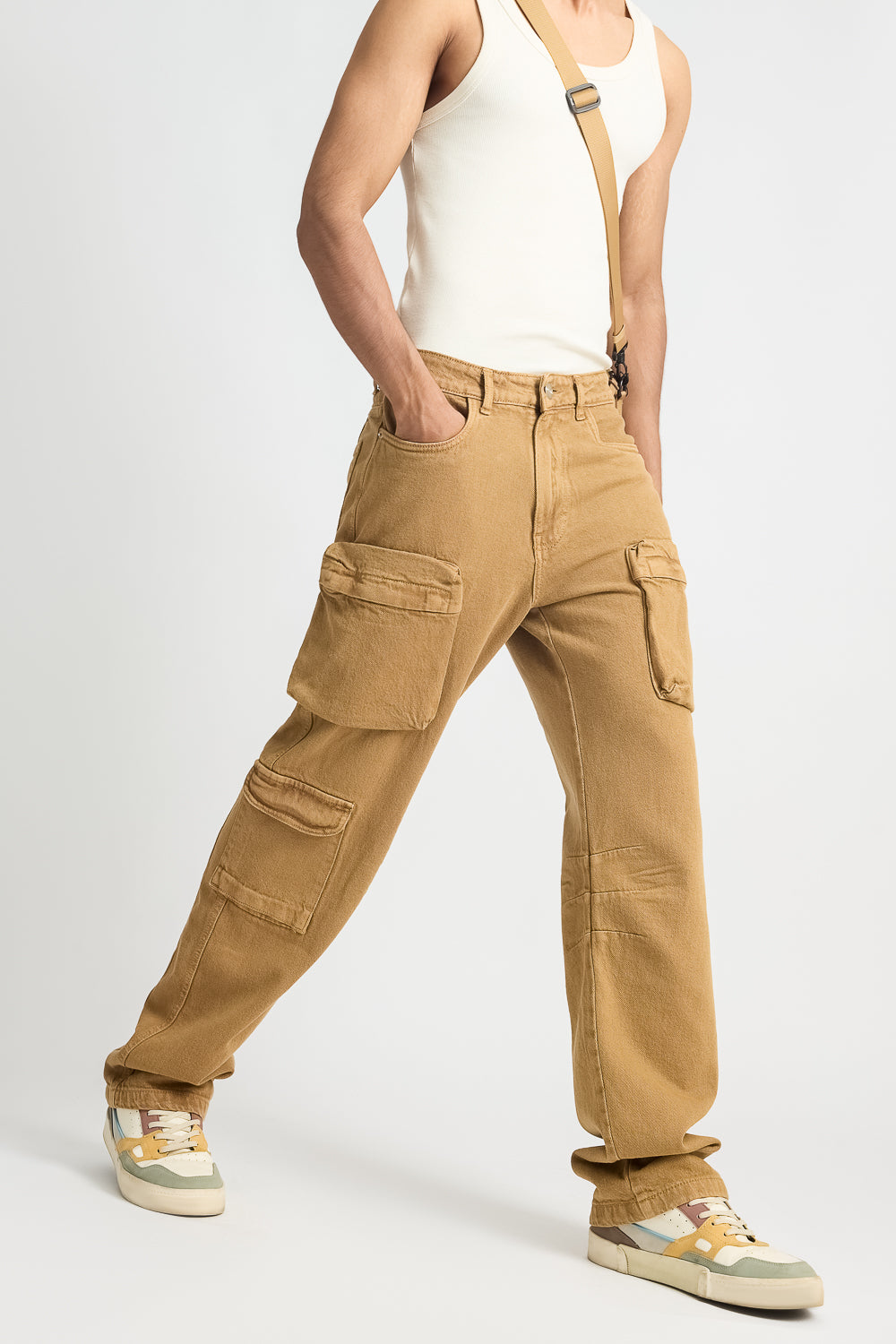 Men's Sand Straight Jeans