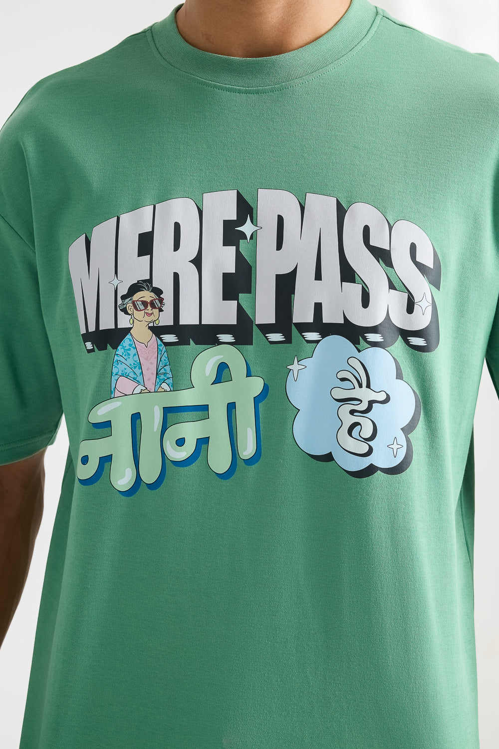 Men's Green Mere Pass Nani Hai Tee
