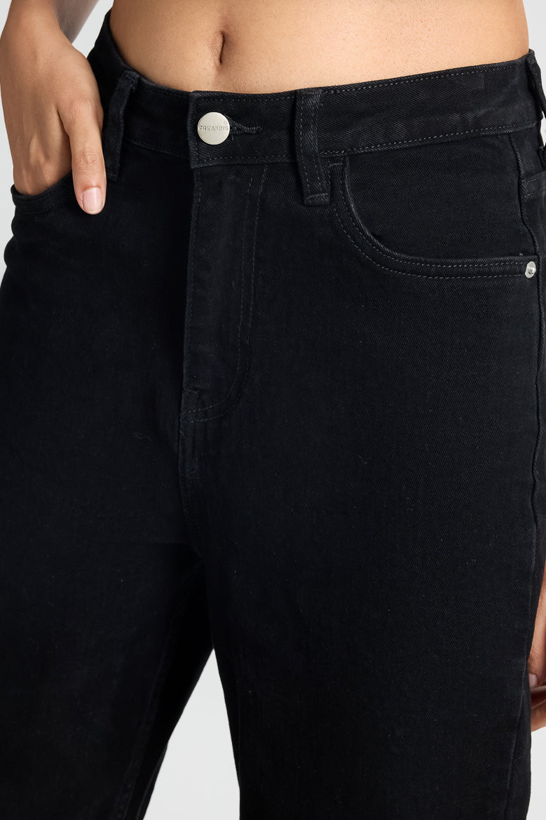 Black Power Move Stretch Women's Slim Jeans