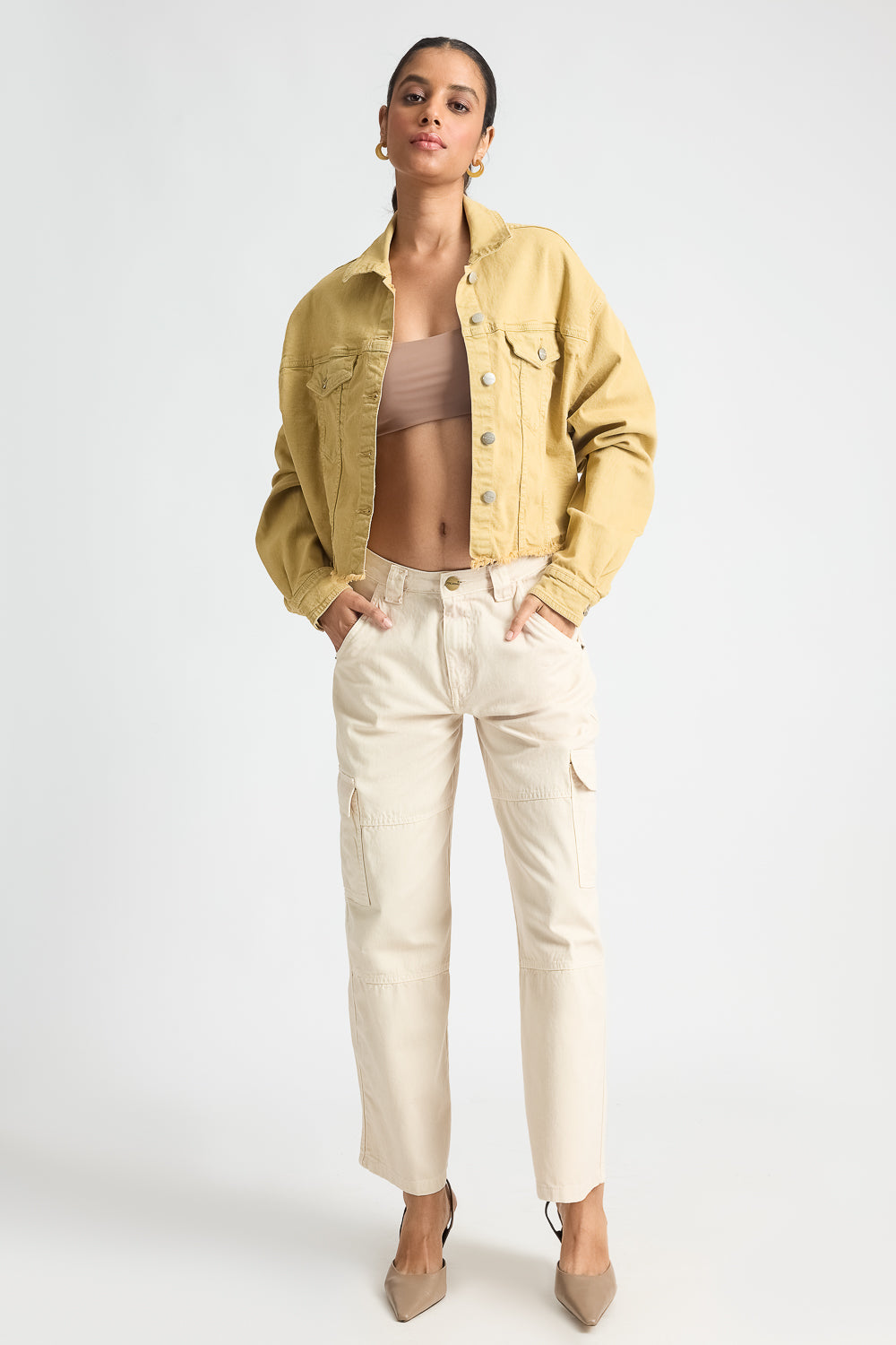 Earthy Hem Denim Jacket