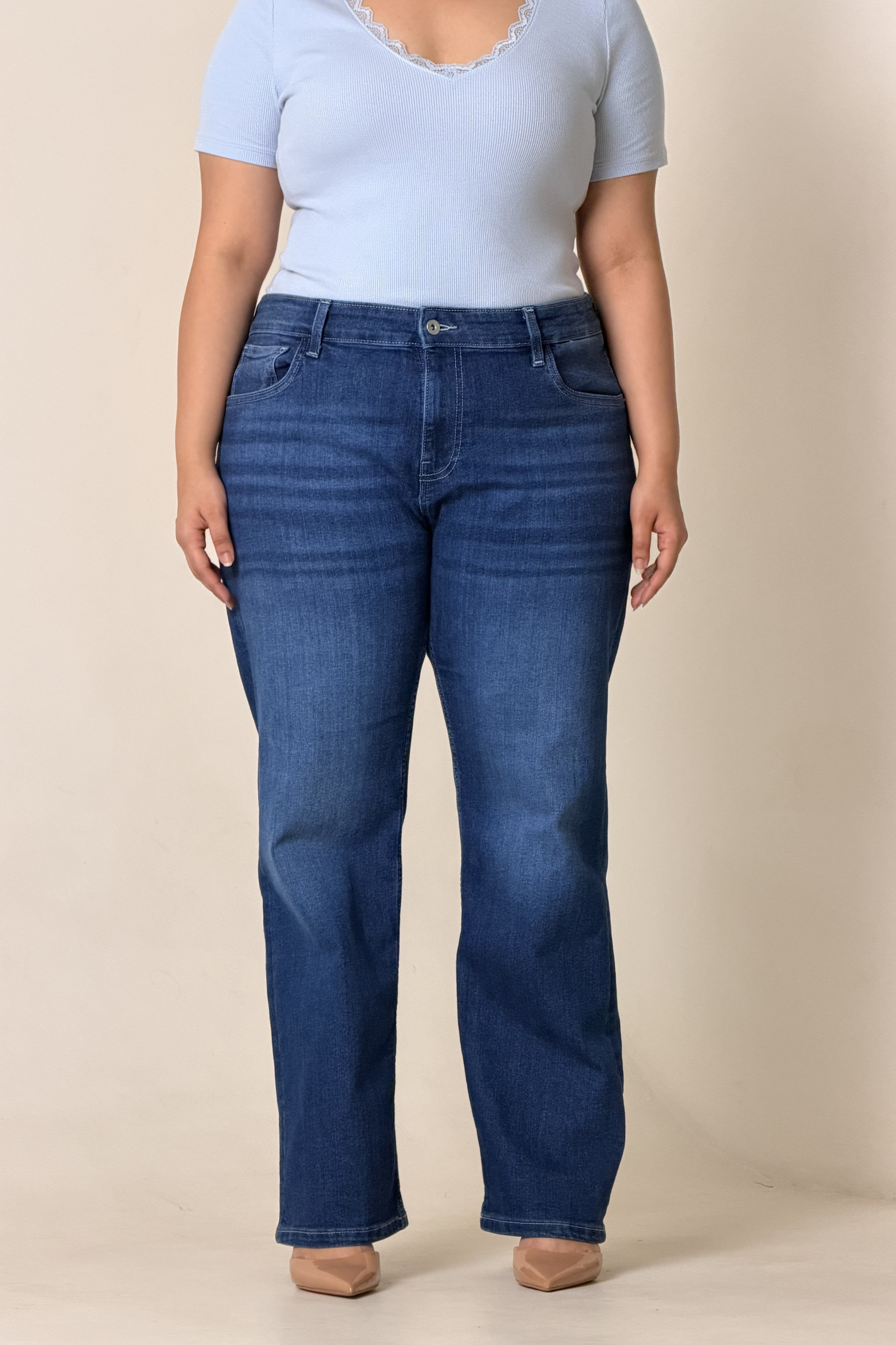 90's Basic Straight Jeans