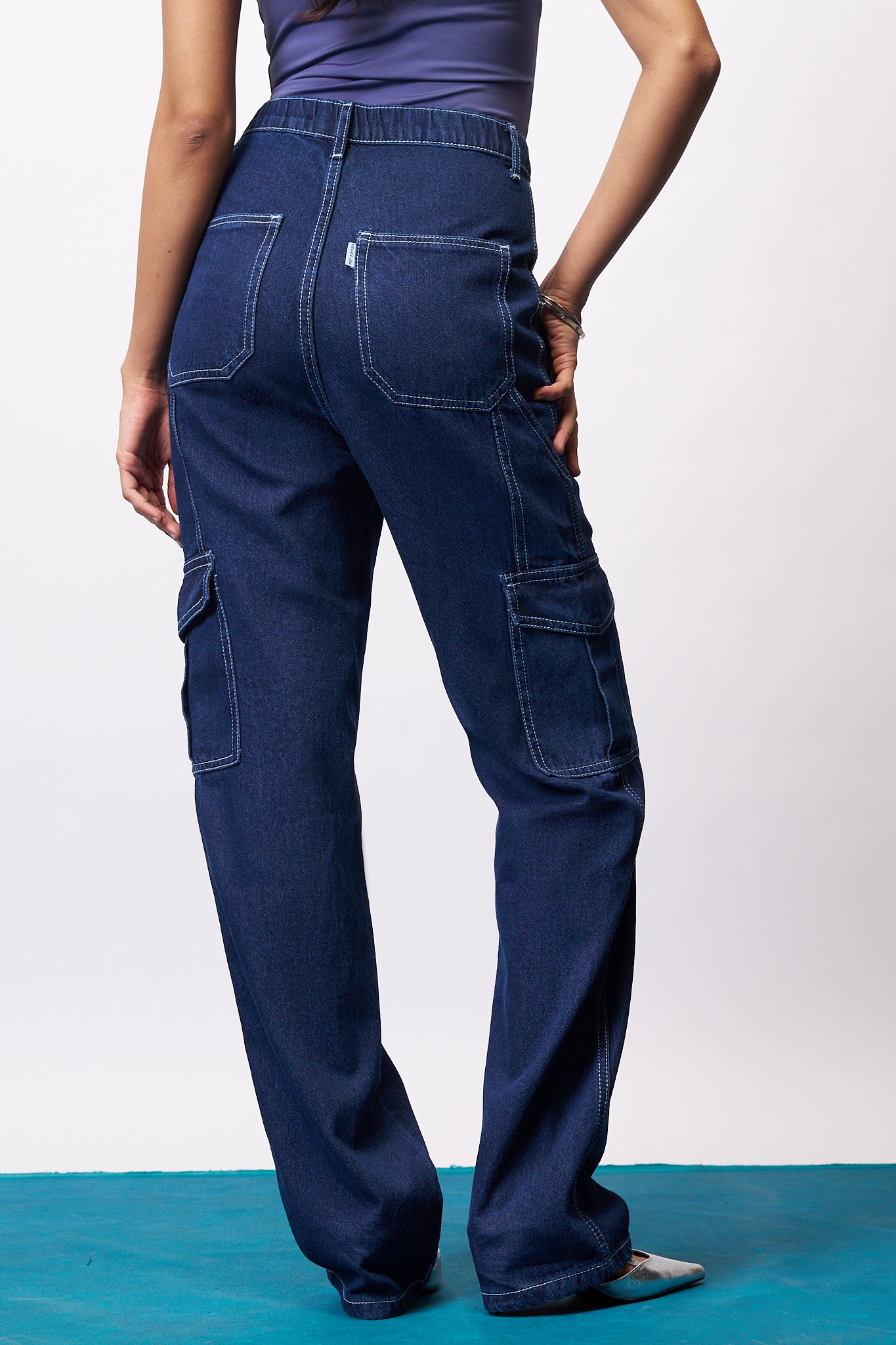 Denim Seeker Utility Women's Straight Cargo Jeans