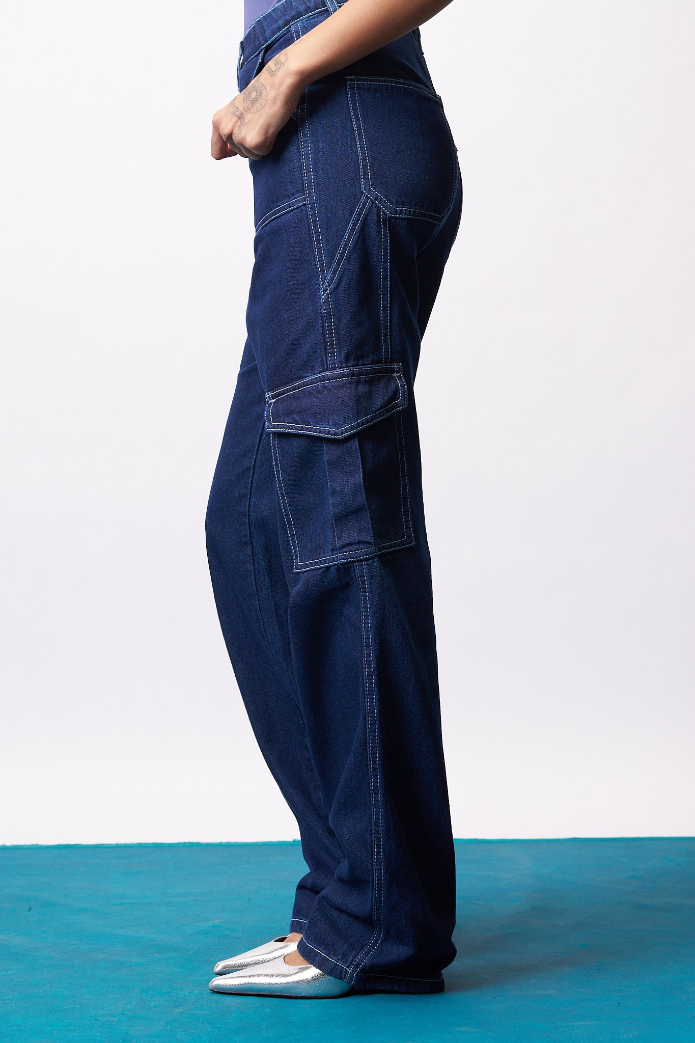 Denim Seeker Utility Women's Straight Cargo Jeans