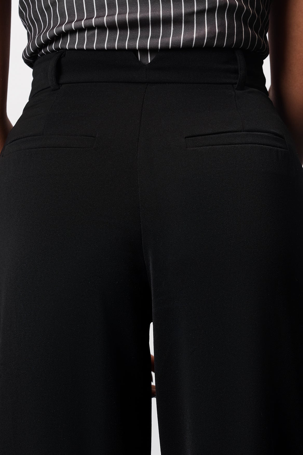 Grim Black Women's Baggy Wide Korean Pants