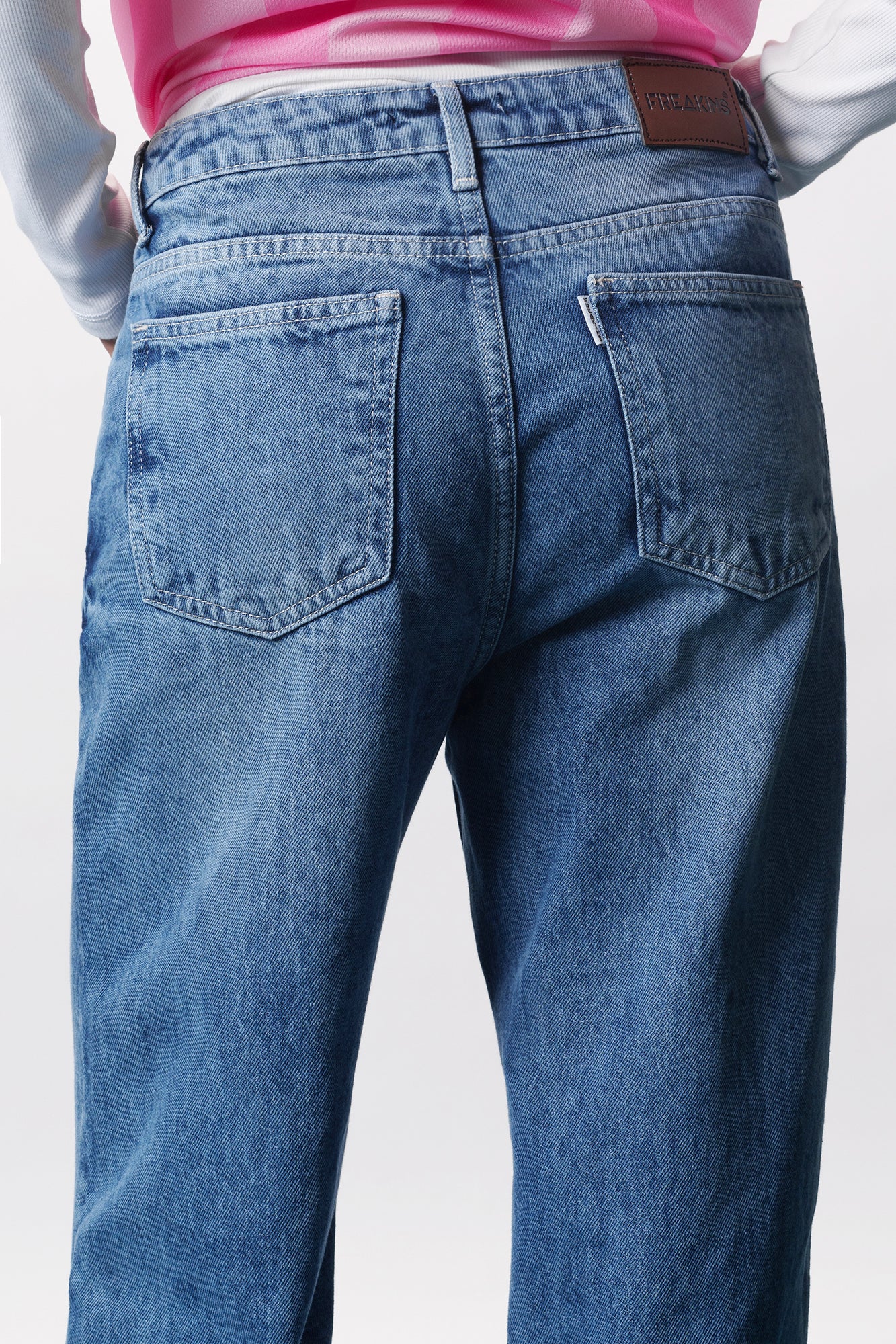 Chill Blue Ripped Women's Straight Jeans