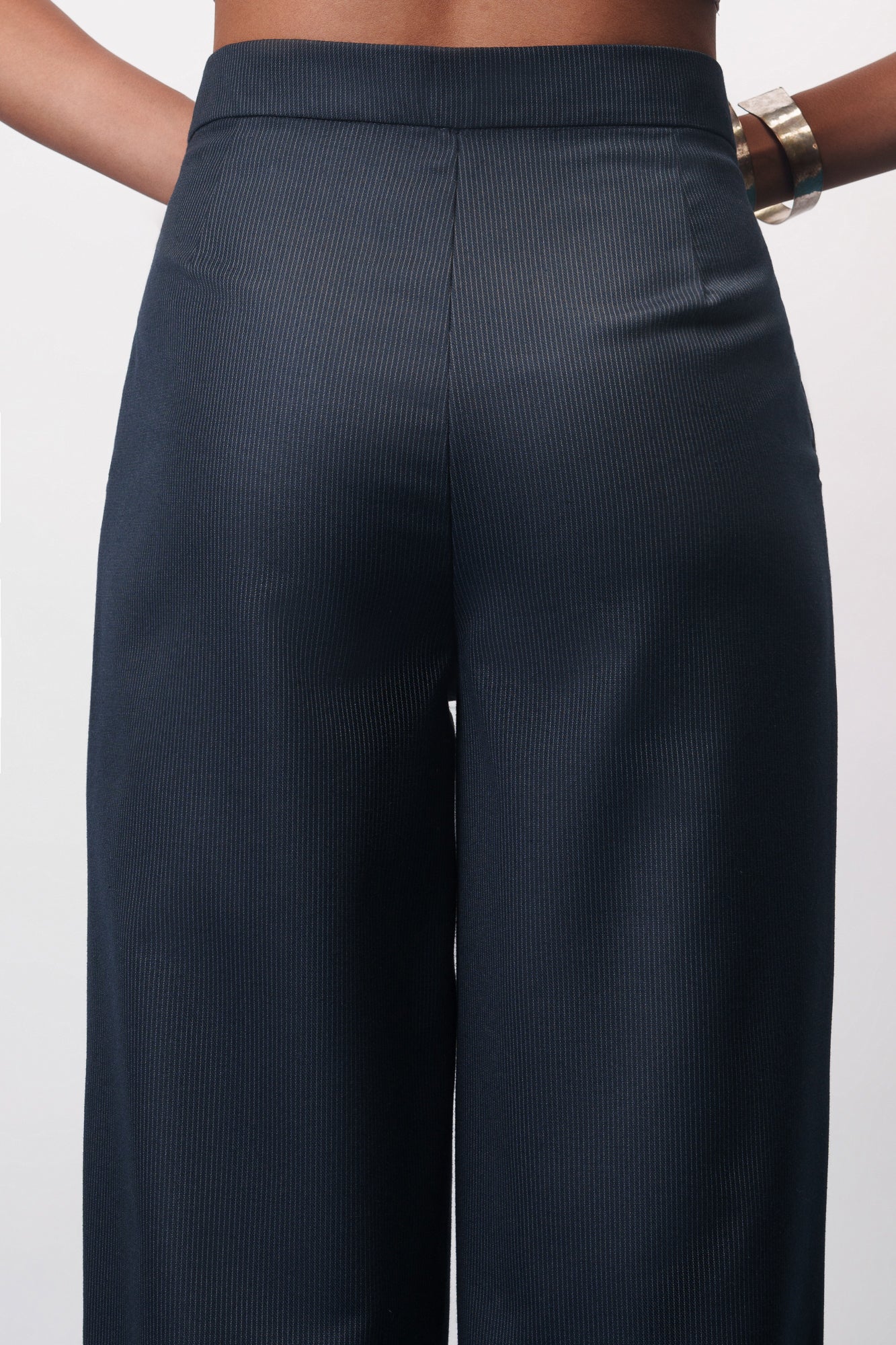 Modern Navy Women's Straight Pinstripe Pants