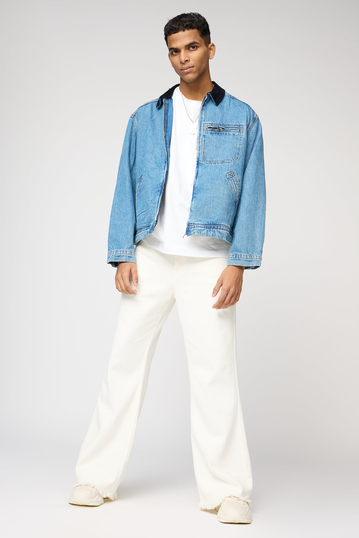 White Surge Men's Bootcut Jeans