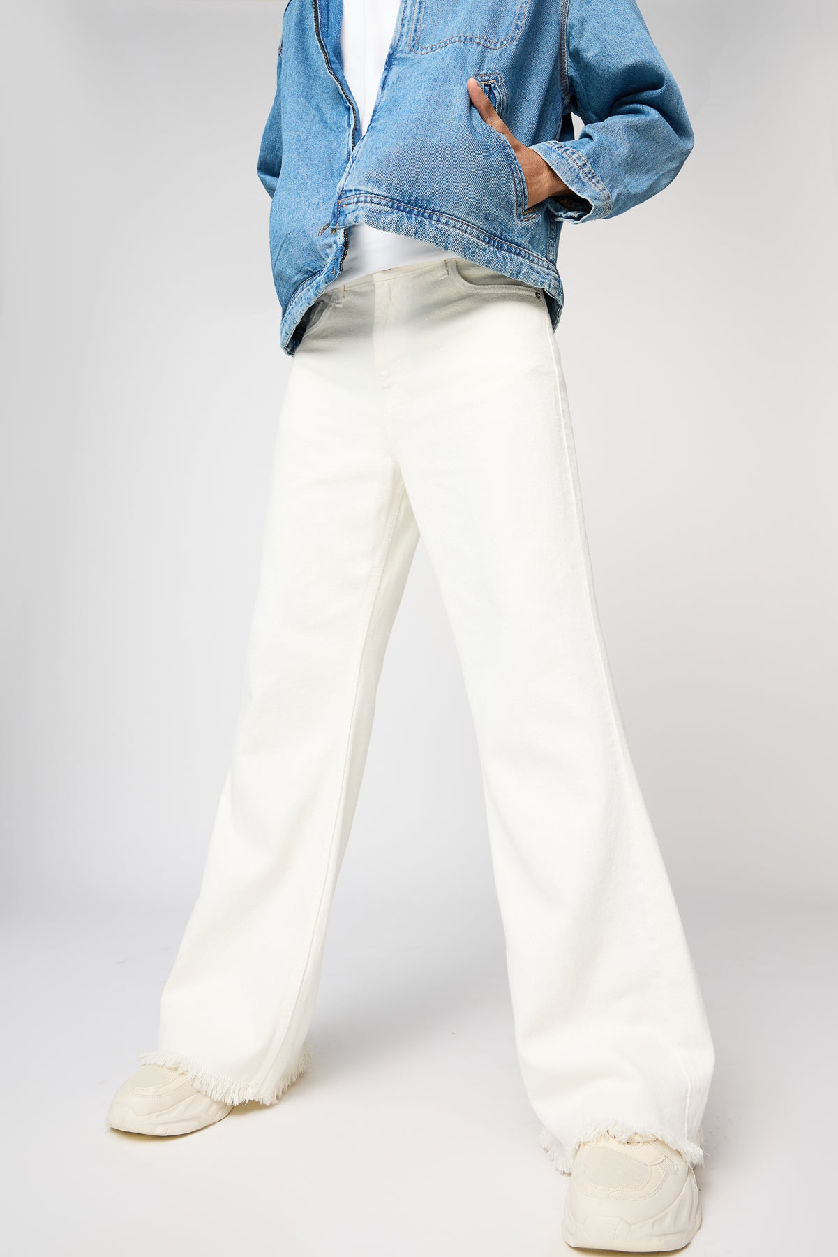 White Surge Men's Bootcut Jeans