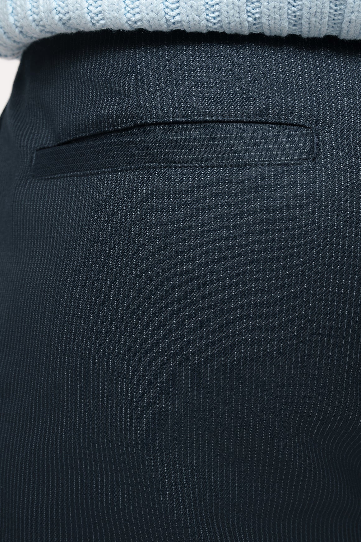 Super Navy Men's Straight Pinstripe Pants