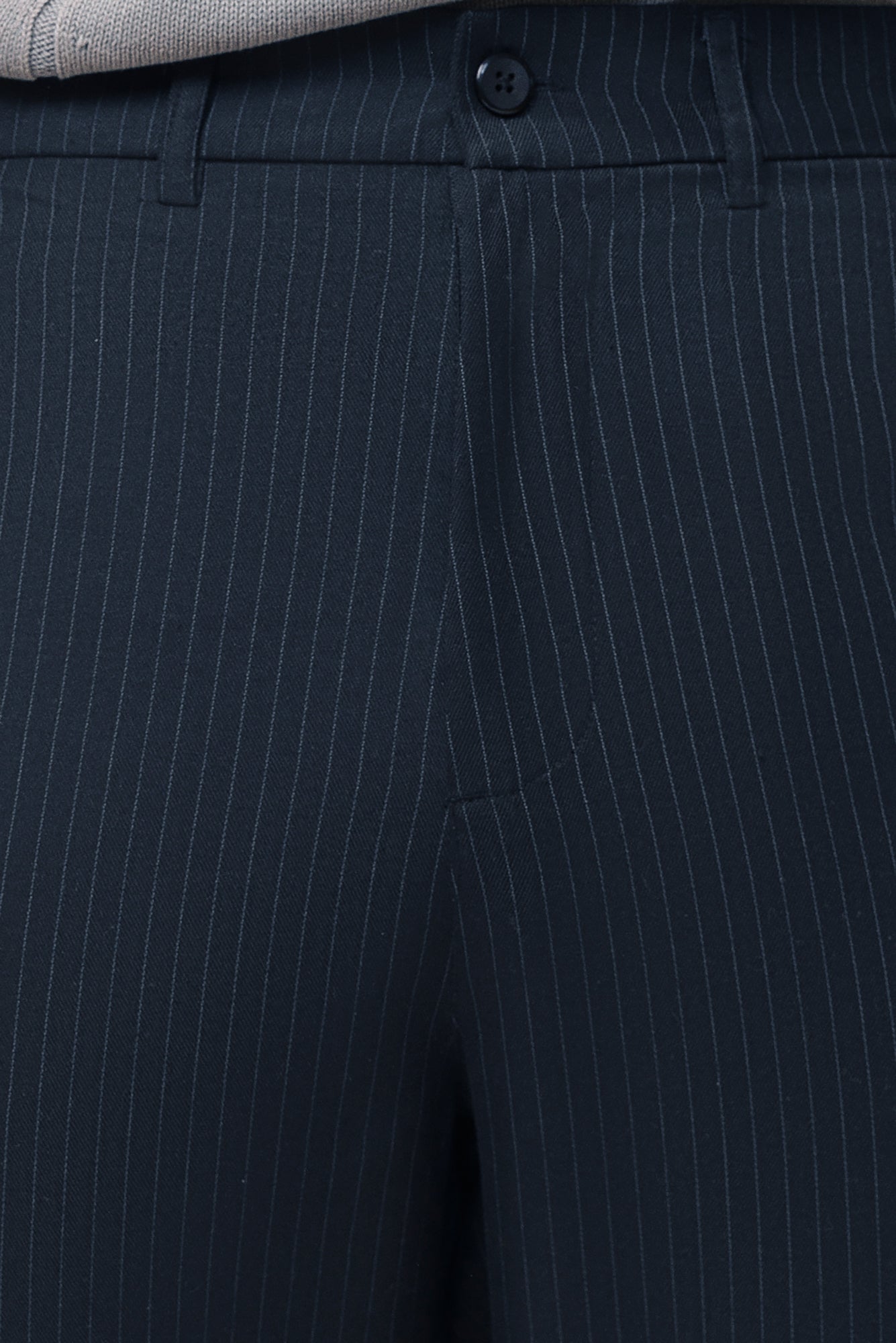 Steel Navy Men's Straight Pinstripe Pants