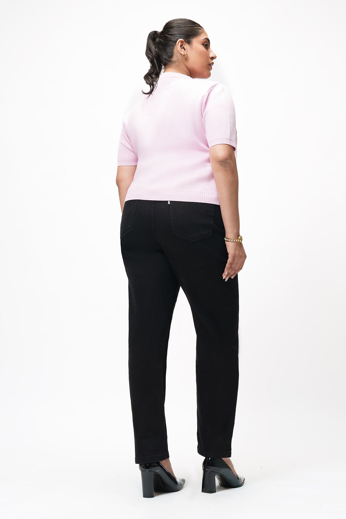 Classic Noir Curve Mom Jeans