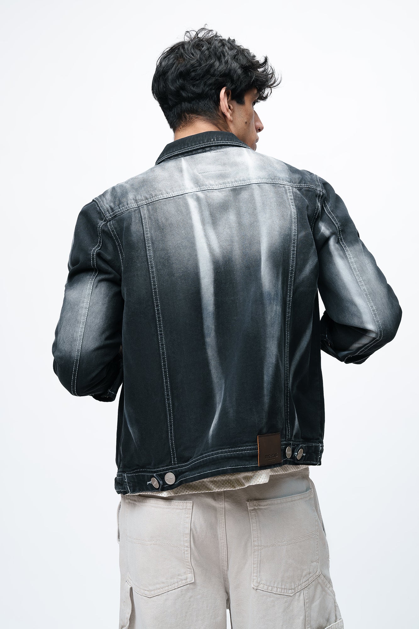 Shadow Fade Men's Denim Trucker Jacket