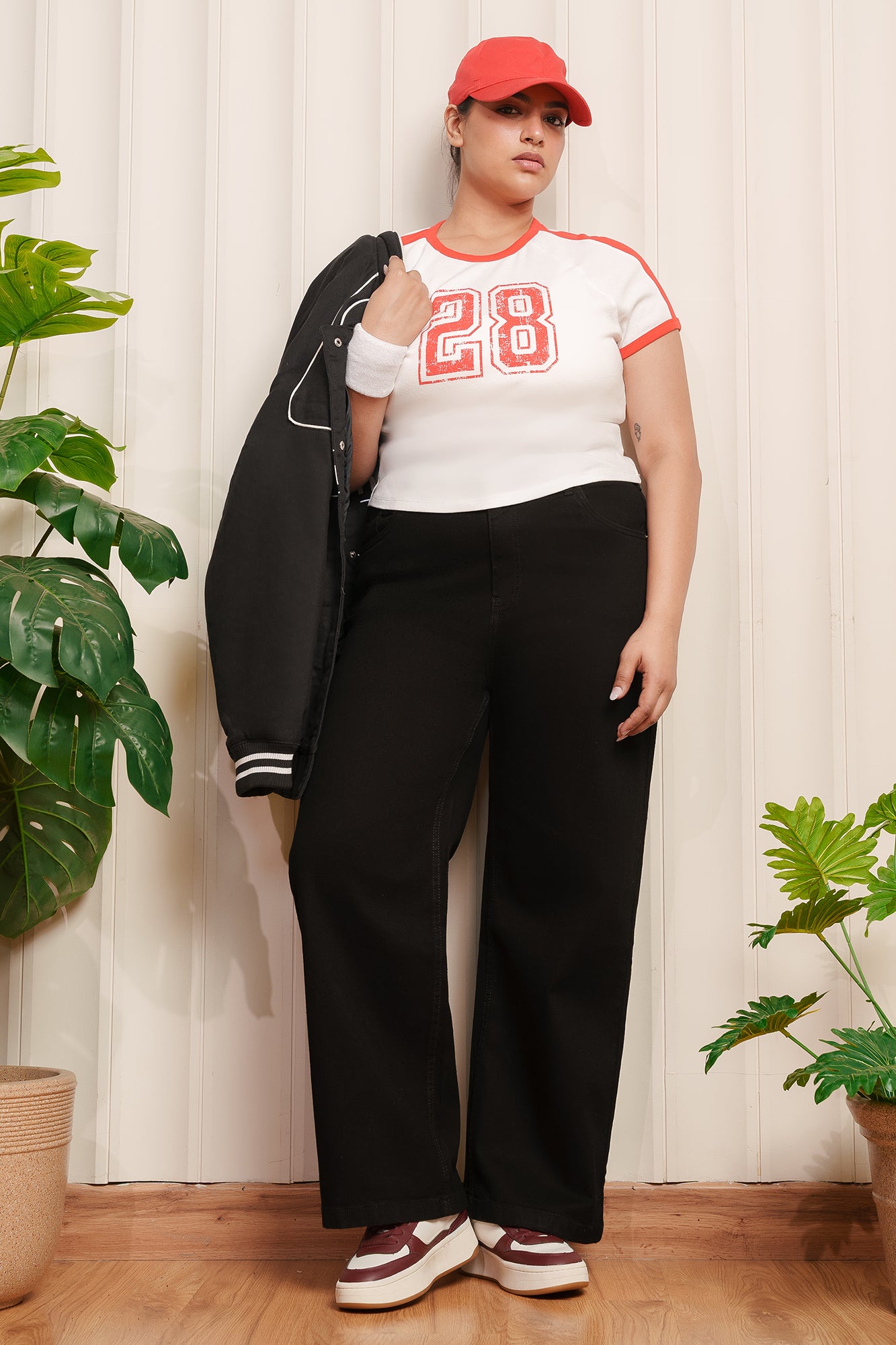 Curve BeastMode Black Straight Jeans