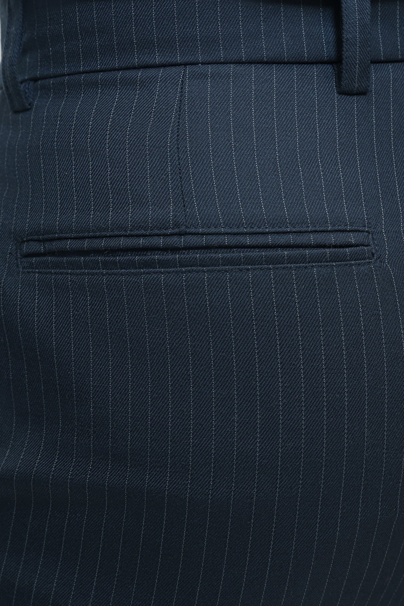 Steel Navy Men's Straight Pinstripe Pants