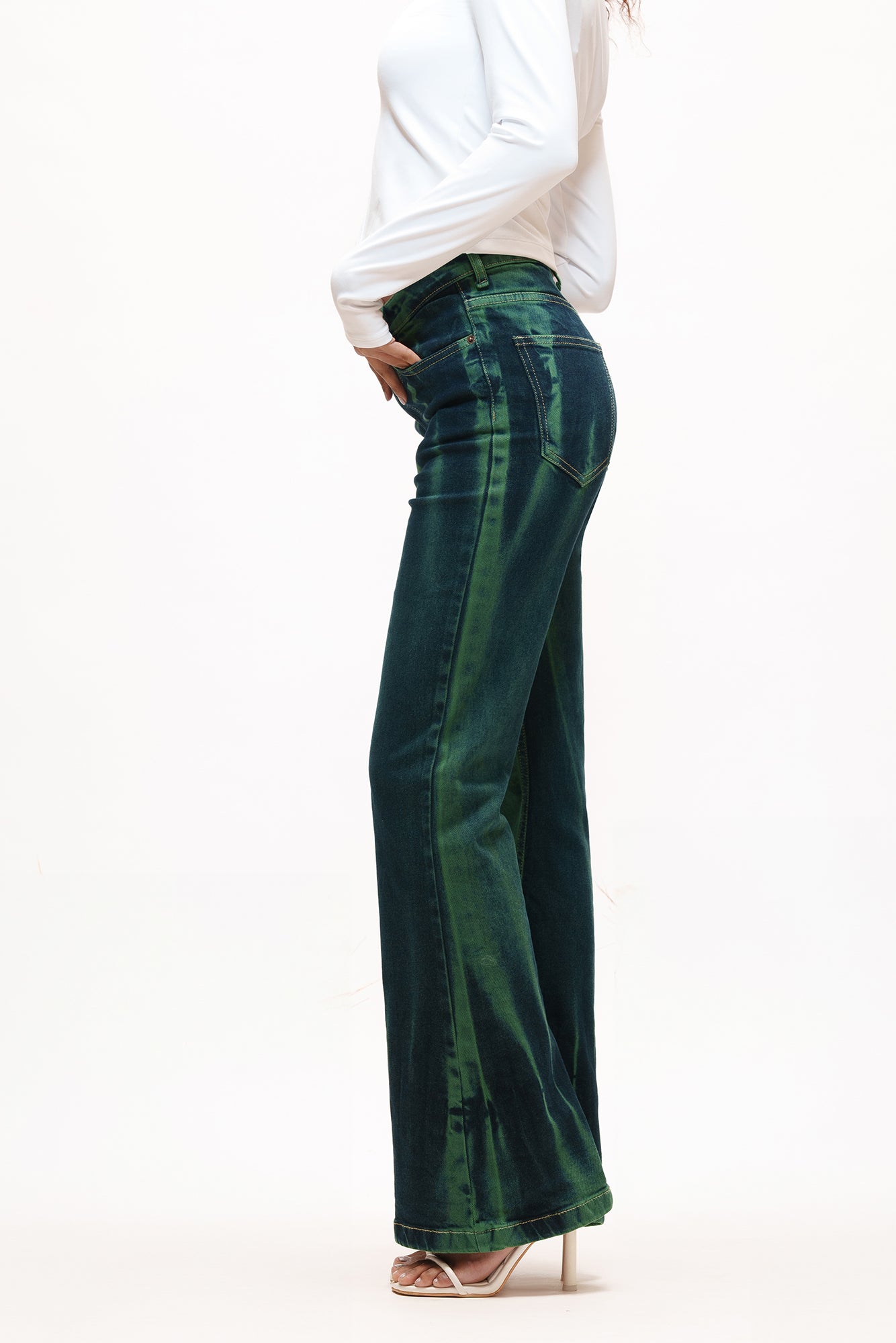 Emerald Cascade Women's Bootcut Jeans
