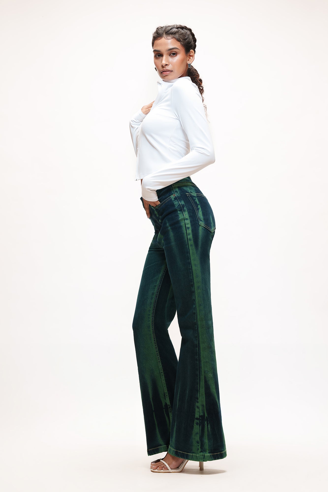 Emerald Cascade Women's Bootcut Jeans