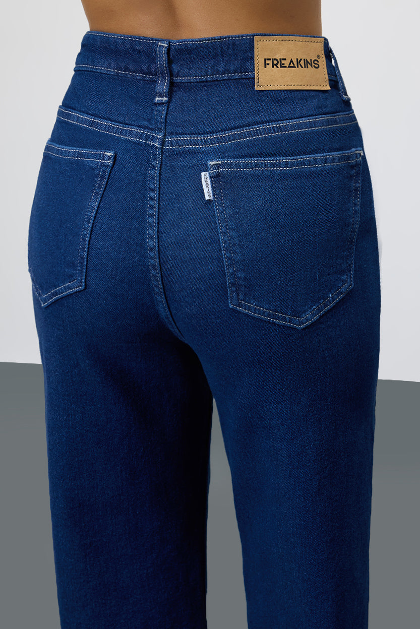 Timeless Blue Women's Straight Jeans