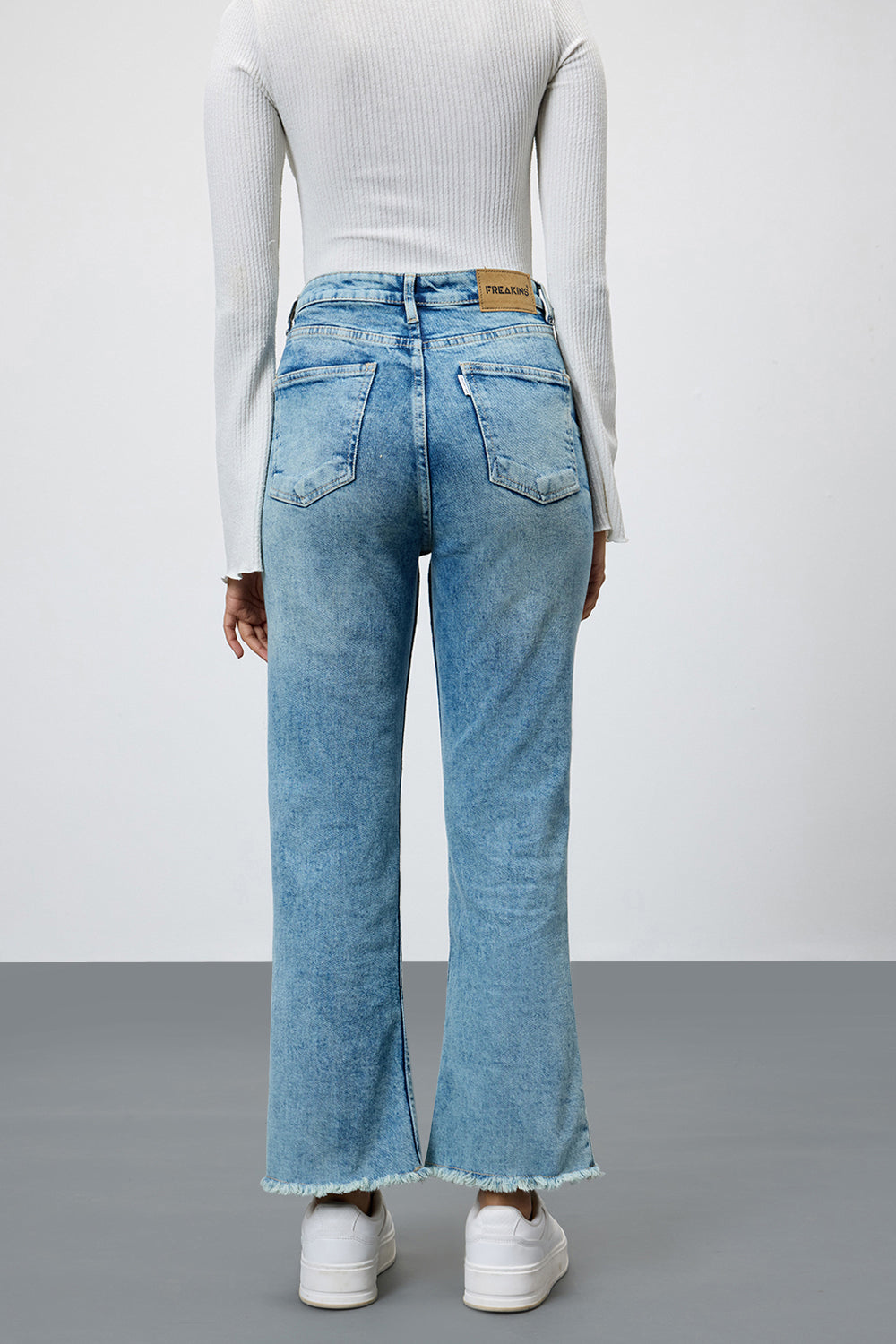 Blue Women's Slim Bootcut Jeans
