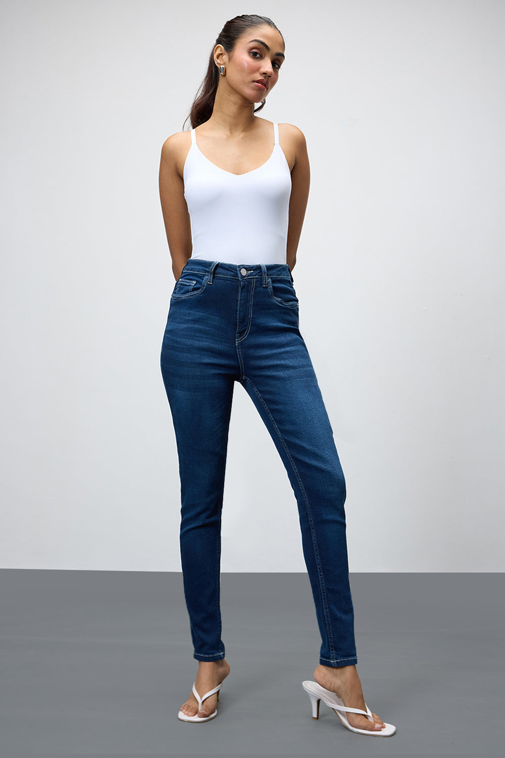 Dark Blue Women's Skinny Jeans