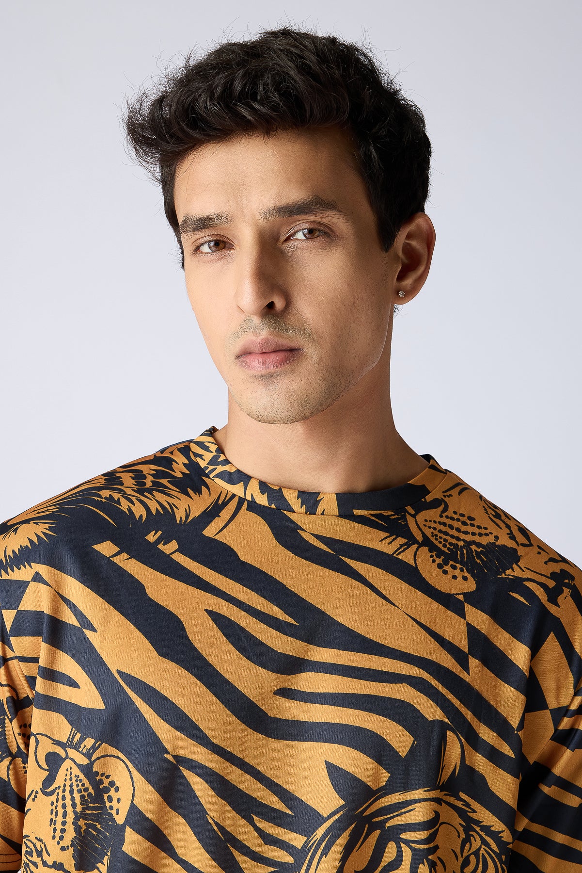 Printed Men's T-Shirt-Tiger