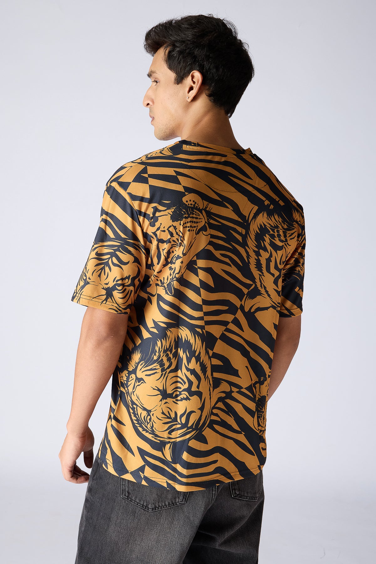 Printed Men's T-Shirt-Tiger