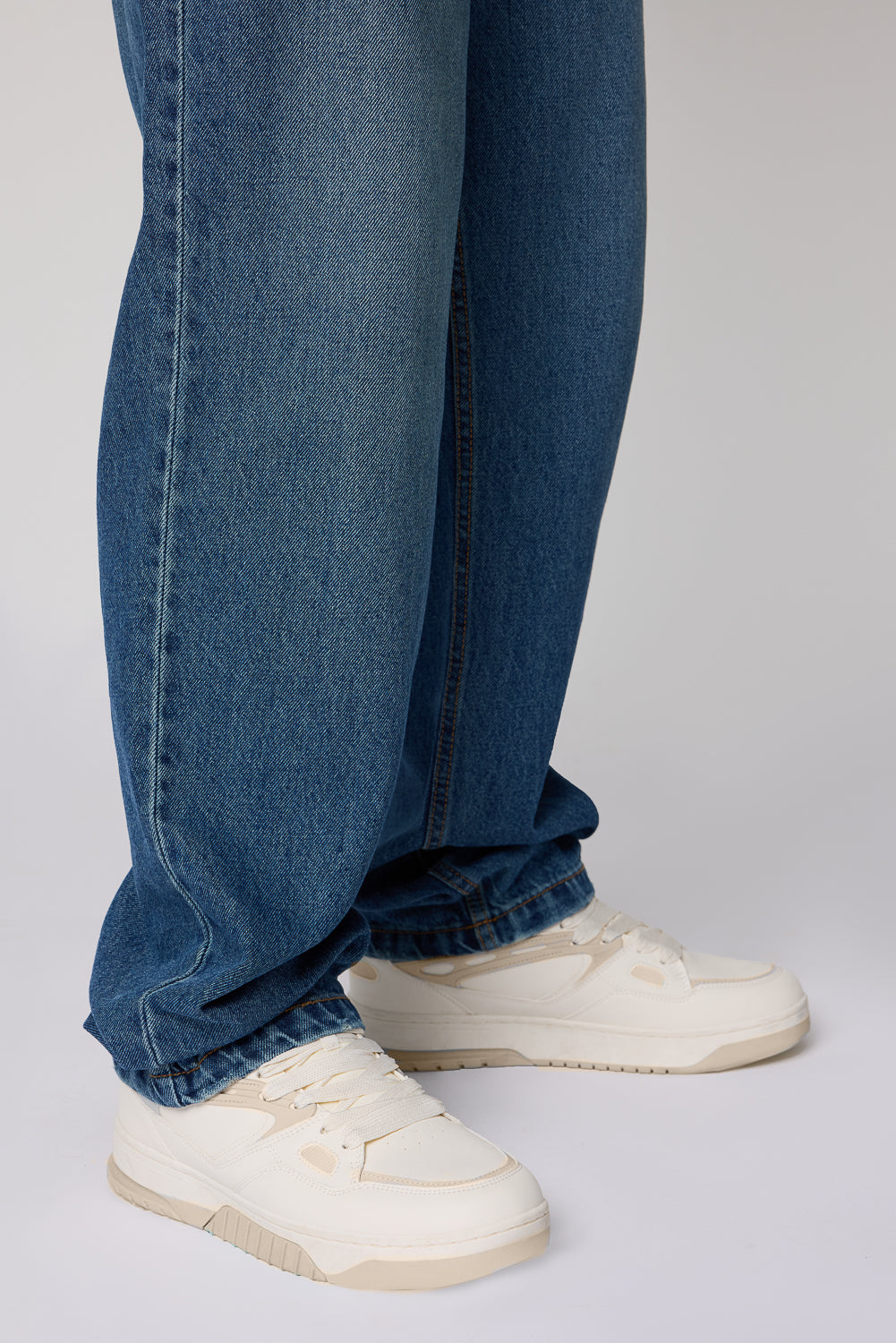 Misty Indigo Men's Baggy Straight Jeans