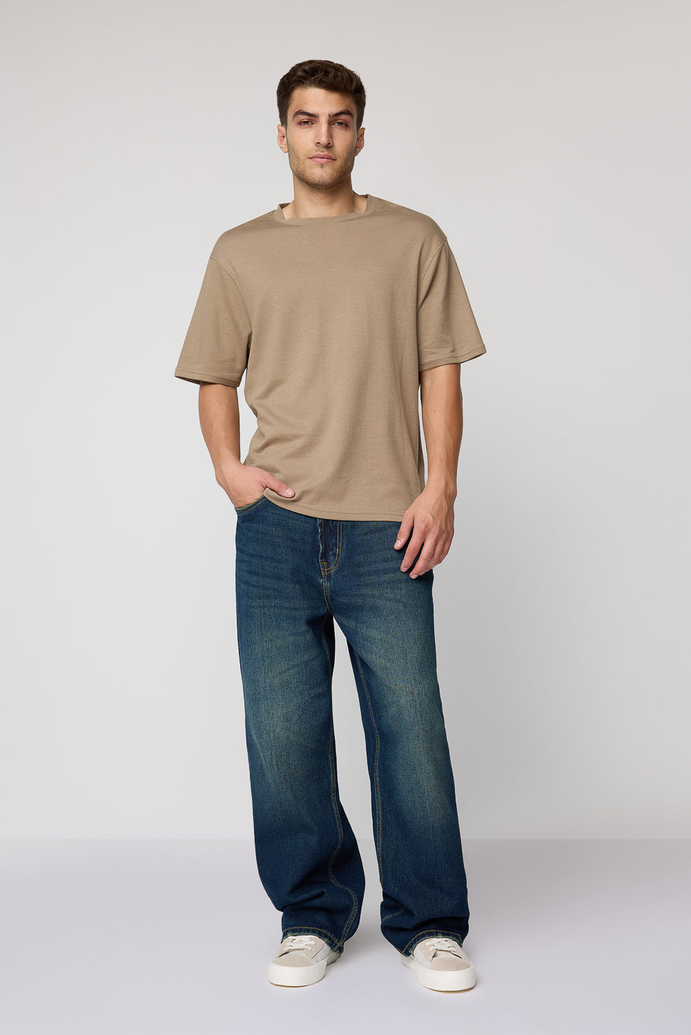 Deep Sea Men's Baggy Straight Fit Jeans