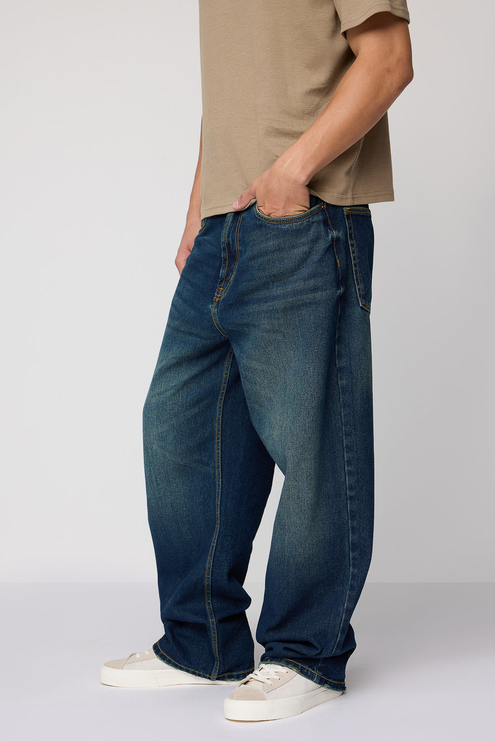 Deep Sea Men's Baggy Straight Fit Jeans